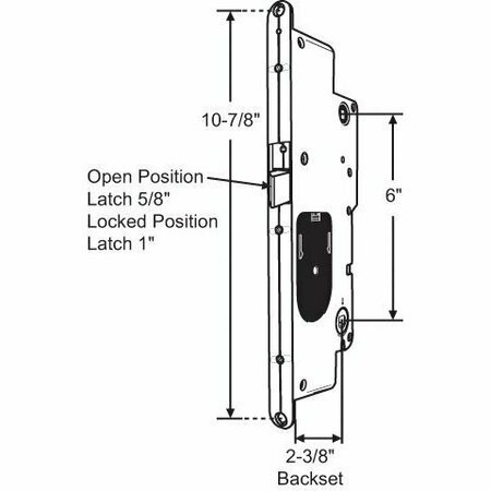 STRYBUC Multipoint Mortise Lock 56-101